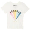 Spiritual Gangster Toddler Girls Namaste Rainbow Yoga Tee 2 Spiritual Gangster Toddler Girls Namaste Rainbow Yoga Tee -Everyday Yoga 1741591511075 cream 1a