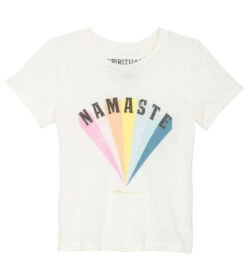 Spiritual Gangster Toddler Girls Namaste Rainbow Yoga Tee