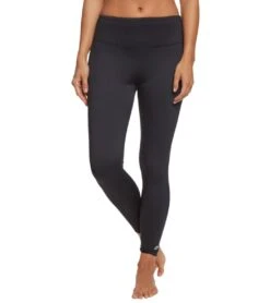 Marika High Waist Solid Tek Fleece Yoga Leggings Black -Everyday Yoga 1741704429603 black