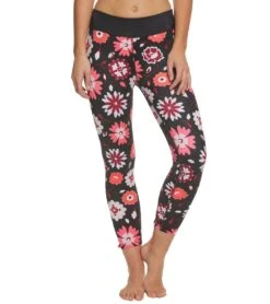 Beyond Yoga Kate Spade Leaf Bow Yoga Capris