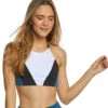 Beyond Yoga Around The Colorblock Yoga Bra -Everyday Yoga 1741717241891 whitedeepsapphireblock 1a