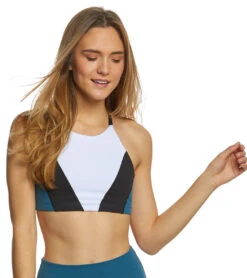 Beyond Yoga Around The Colorblock Yoga Bra 11 Beyond Yoga Around The Colorblock Yoga Bra -Everyday Yoga 1741717241891 whitedeepsapphireblock