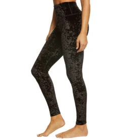 Beyond Yoga Crushed Velvet High Waist Yoga Leggings Black