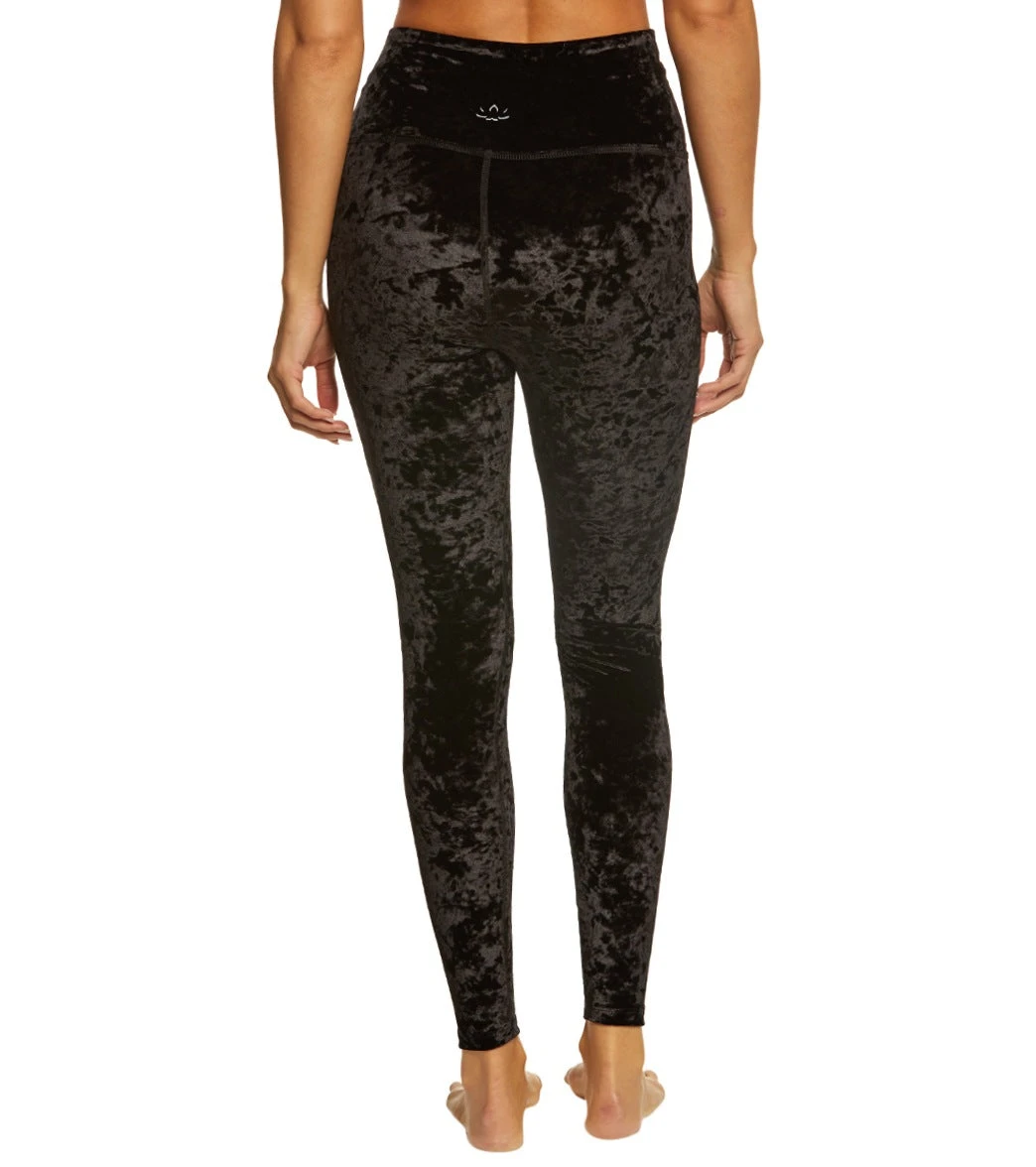 Beyond Yoga Crushed Velvet High Waist Yoga Leggings Black 4 Beyond Yoga Crushed Velvet High Waist Yoga Leggings Black - Image 2