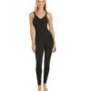 Everyday Yoga Radiant Solid Strappy Back Long Leotard 28" Black -Everyday Yoga 1741745717283 black 2a 1