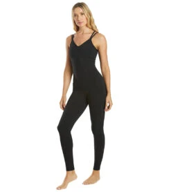 Everyday Yoga Radiant Solid Strappy Back Long Leotard 28" 26 Everyday Yoga Radiant Solid Strappy Back Long Leotard 28" -Everyday Yoga 1741745717283 black 5a