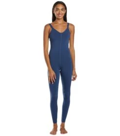Everyday Yoga Radiant Solid Strappy Back Long Leotard 28" 30 Everyday Yoga Radiant Solid Strappy Back Long Leotard 28" -Everyday Yoga 1741746012195 truenavy 2a 1