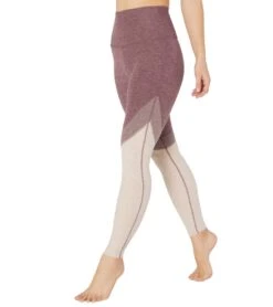Beyond Yoga Tri-Panel Spacedye High Waisted 7/8 Yoga Leggings Deep Blush/Wild Orchid Tri-Panel -Everyday Yoga 1741760659491 deepblushwildorchidtripanel 4a