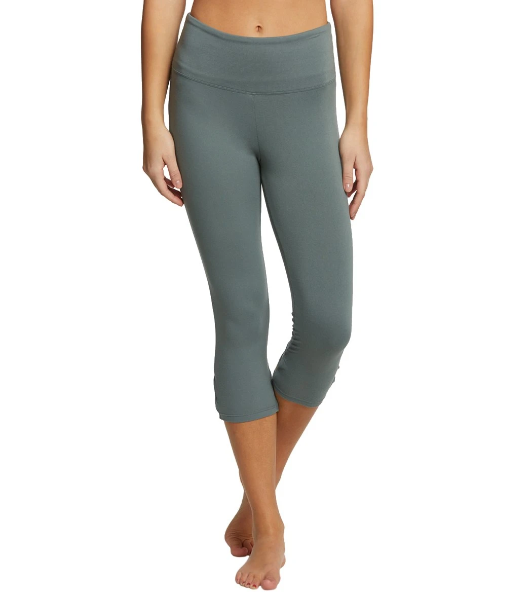 Balance Collection High Line 22" Yoga Capris Balsam Green 3 Balance Collection High Line 22" Yoga Capris Balsam Green