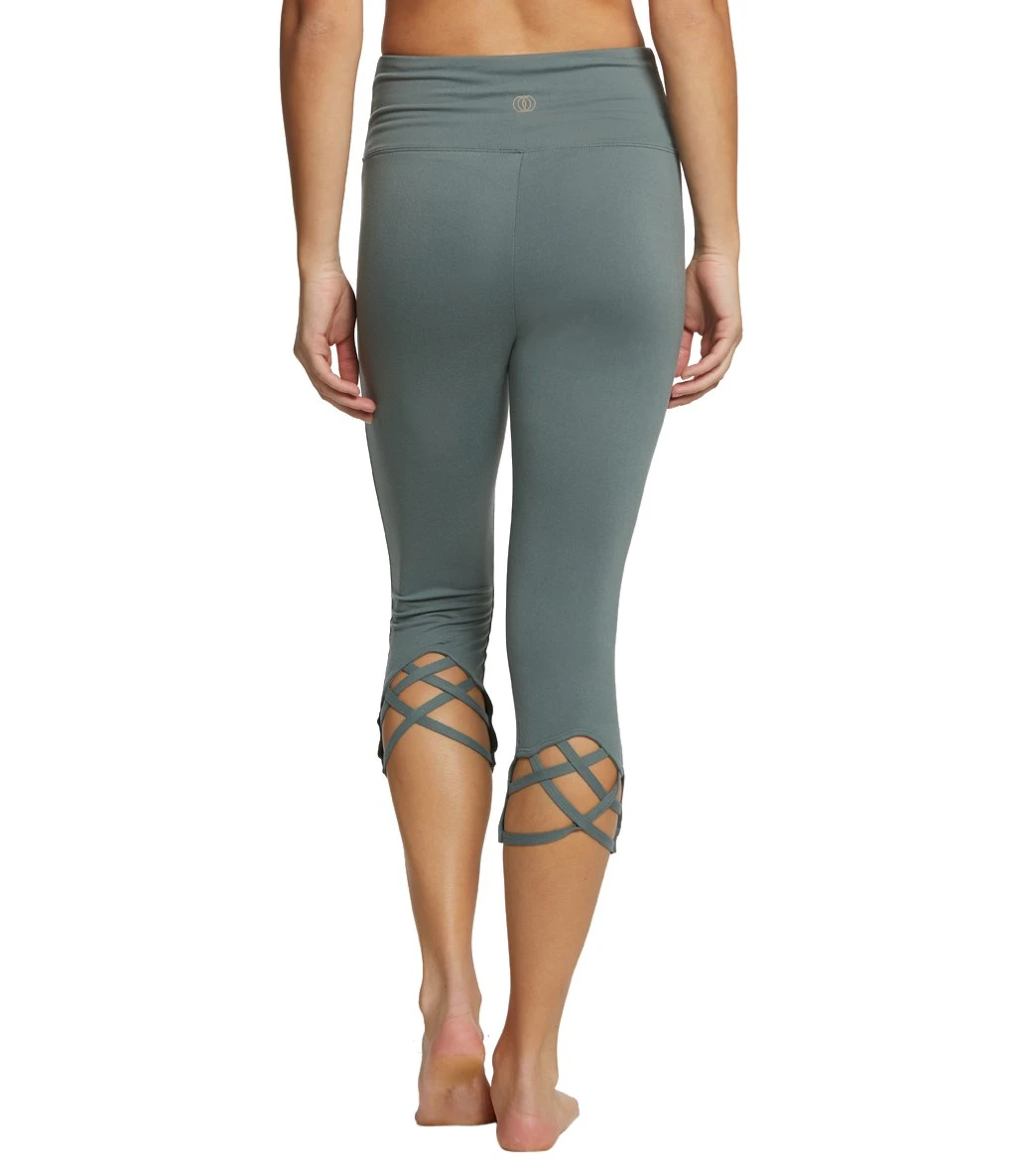 Balance Collection High Line 22" Yoga Capris Balsam Green 6 Balance Collection High Line 22" Yoga Capris Balsam Green - Image 4