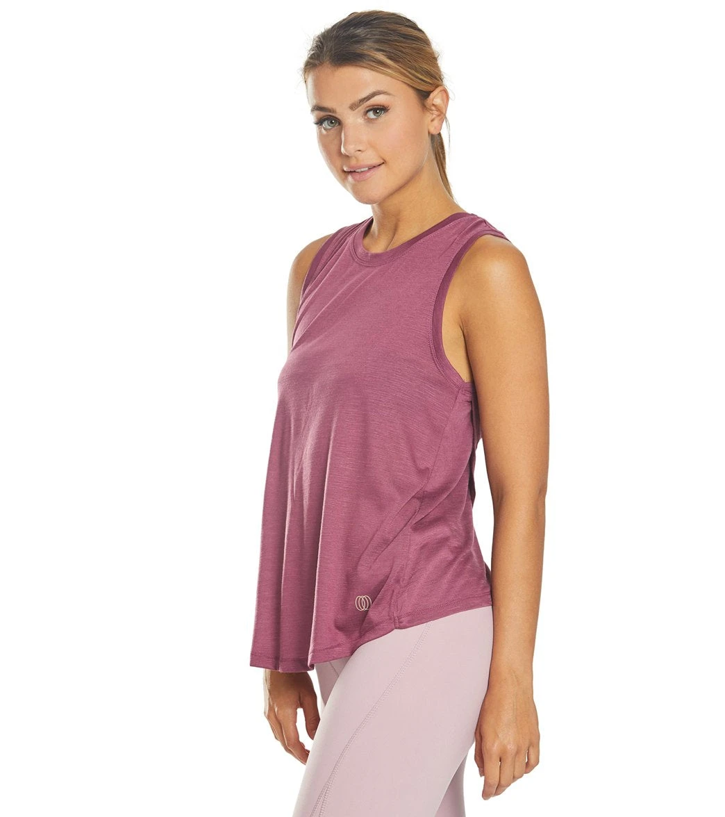 Balance Collection Canyon Singlet Yoga Tank Top Amaranth 6 Balance Collection Canyon Singlet Yoga Tank Top Amaranth - Image 4