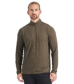 Vuori Men's Ease Performance Yoga 1/2 Zip -Everyday Yoga 1741818003491 evergreenheather