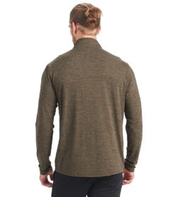 Vuori Men's Ease Performance Yoga 1/2 Zip -Everyday Yoga 1741818003491 evergreenheather 3a