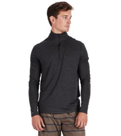 Vuori Men's Ease Performance Yoga 1/2 Zip Charcoal Heather -Everyday Yoga 1741818232867 charcoalheather 1