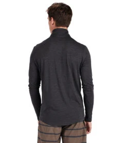 Vuori Men's Ease Performance Yoga 1/2 Zip -Everyday Yoga 1741818232867 charcoalheather 3a