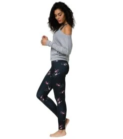 Onzie Off Shoulder Rib Longsleeve Top -Everyday Yoga 1741832978467 heathergray 4a