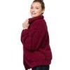 Onzie Teddy Jacket Burgundy -Everyday Yoga 1741834682403 burgundy 2a