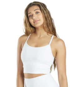 Everyday Yoga Unity Solid Crop Tank White -Everyday Yoga 1741837500451 white 5a