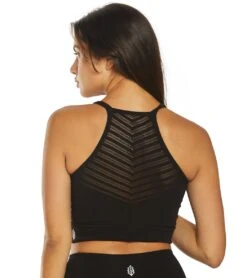 Free People Movement Gone Adrift Seamless Yoga Crop Top -Everyday Yoga 1741845004323 black 3a