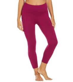 Balance Collection Quinn High Waisted Yoga Capris Magenta Lust
