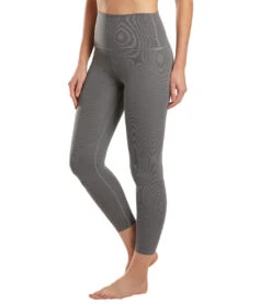 Beyond Yoga Heather Rib High Waisted 7/8 Yoga Leggings Gray Heather -Everyday Yoga 1741849591843 grayheather 5a