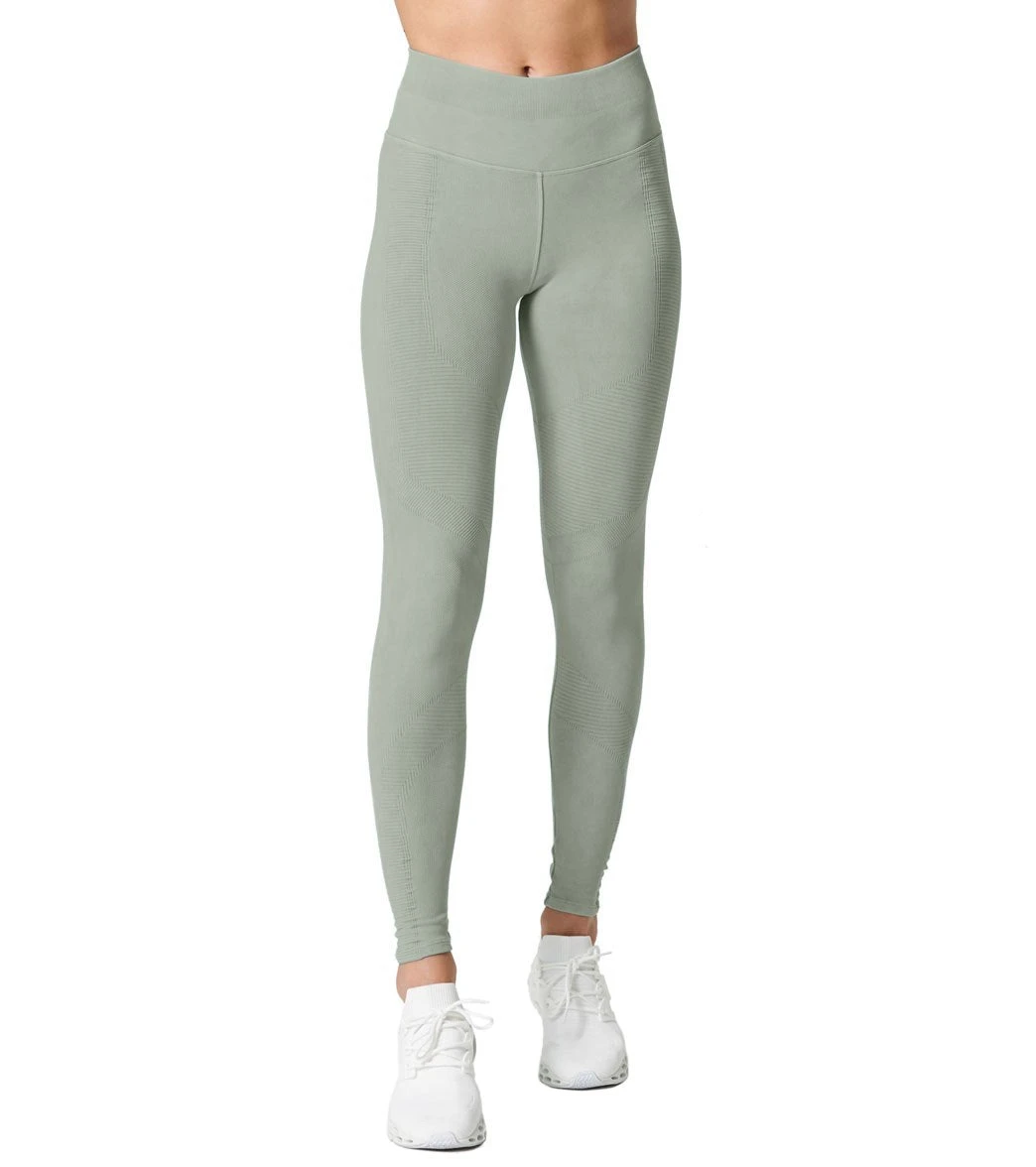 NUX One By One Seamless Yoga Leggings Hidden Green Vintage Wash 5 NUX One By One Seamless Yoga Leggings Hidden Green Vintage Wash - Image 3