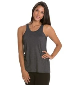 Beyond Yoga Diamond V-Back Tank Heather Gray