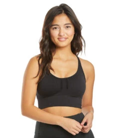 Marika Robbie Seamless Yoga Sports Bra Black