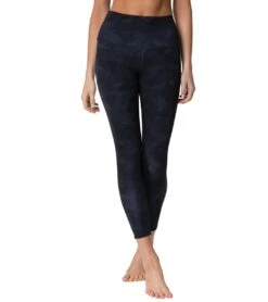 Onzie High Waisted Basic 7/8 Yoga Leggings Black/Gray Camo -Everyday Yoga 1765357879331 blackgraycamo