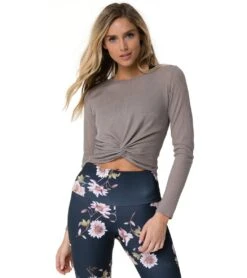 Onzie Twirl Longsleeve Top Taupe -Everyday Yoga 1768134836259 taupe