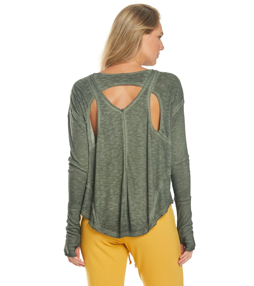 Free People Movement Lay Up Long Sleeve Army 4 Free People Movement Lay Up Long Sleeve Army - Image 2