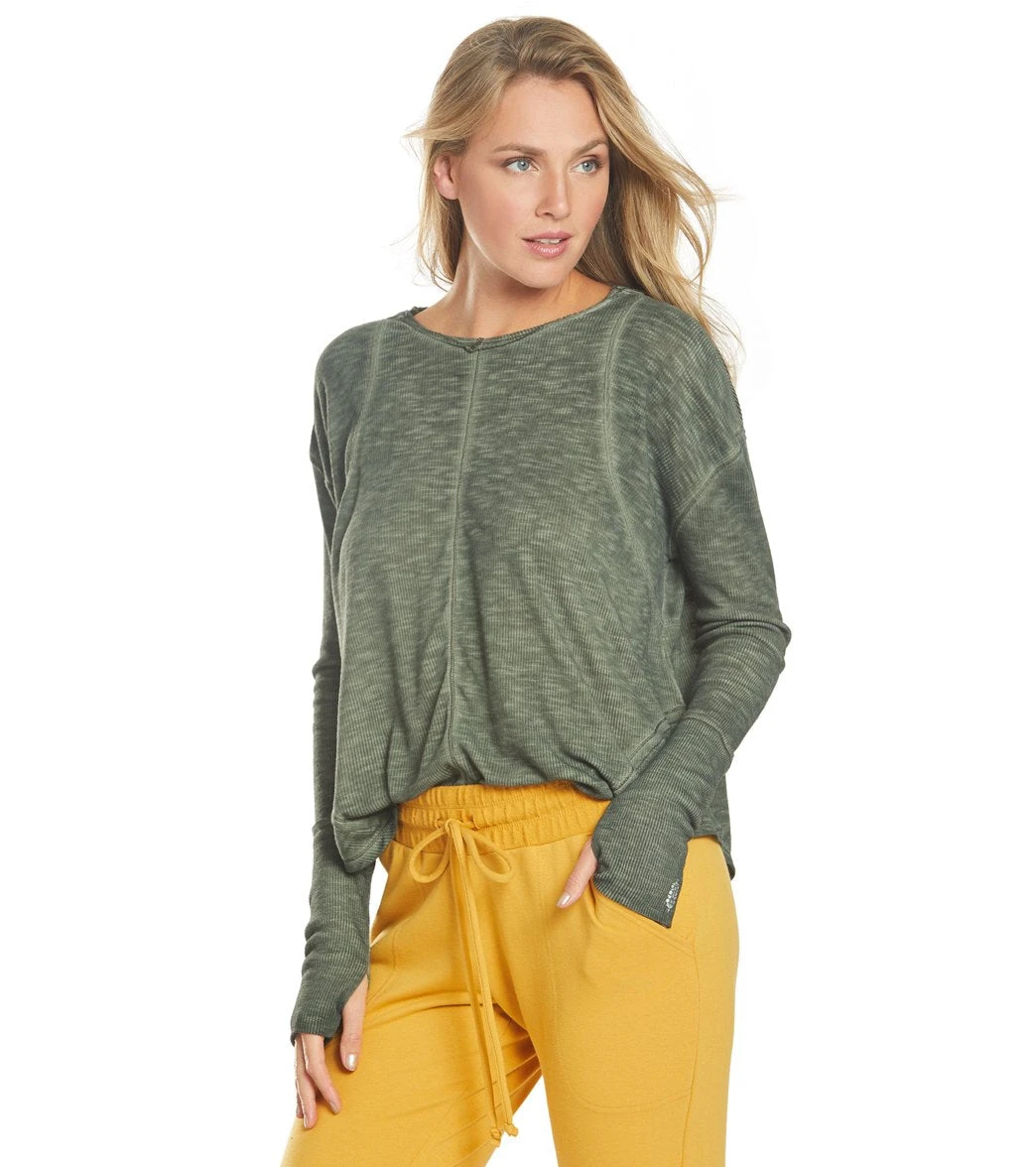 Free People Movement Lay Up Long Sleeve Army 6 Free People Movement Lay Up Long Sleeve Army - Image 4