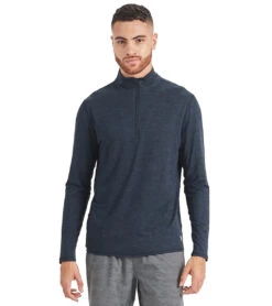Vuori Men's Ease Performance Yoga 1/2 Zip -Everyday Yoga 1805253345315 inkheather 1a