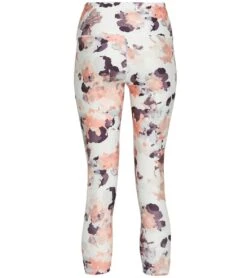 Balance Collection Printed Contender 22" High Waisted Yoga Capris -Everyday Yoga 4325571100715 abstractcutblooms 2a