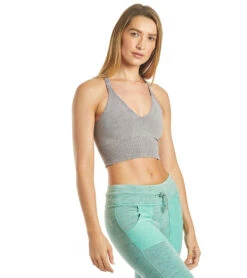 Free People Movement Good Karma Crop Yoga Top Light Purple