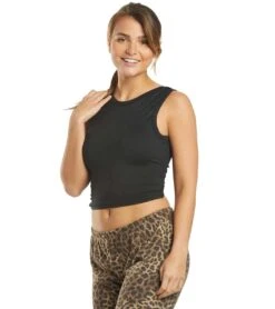 Spiritual Gangster Twisted Open Back Yoga Tank -Everyday Yoga 4327280082987 black 5a