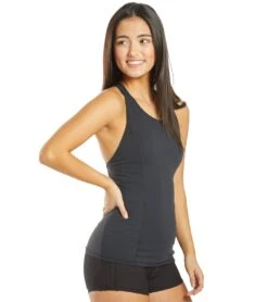 Free People Get On My Good Side Yoga Tank -Everyday Yoga 4327281852459 black 2a