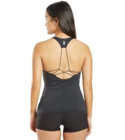 Free People Get On My Good Side Yoga Tank -Everyday Yoga 4327281852459 black 3a