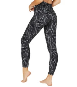 Beyond Yoga Lux High Waisted 7/8 Yoga Leggings Black Snake