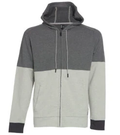PrAna Men's Theon Full Zip Hoodie Mid Grey -Everyday Yoga 4356052811819 midgrey