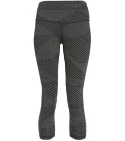 PrAna Transform High Waisted Yoga Capris Charcoal Thatch -Everyday Yoga 4356423876651 charcoalthatch