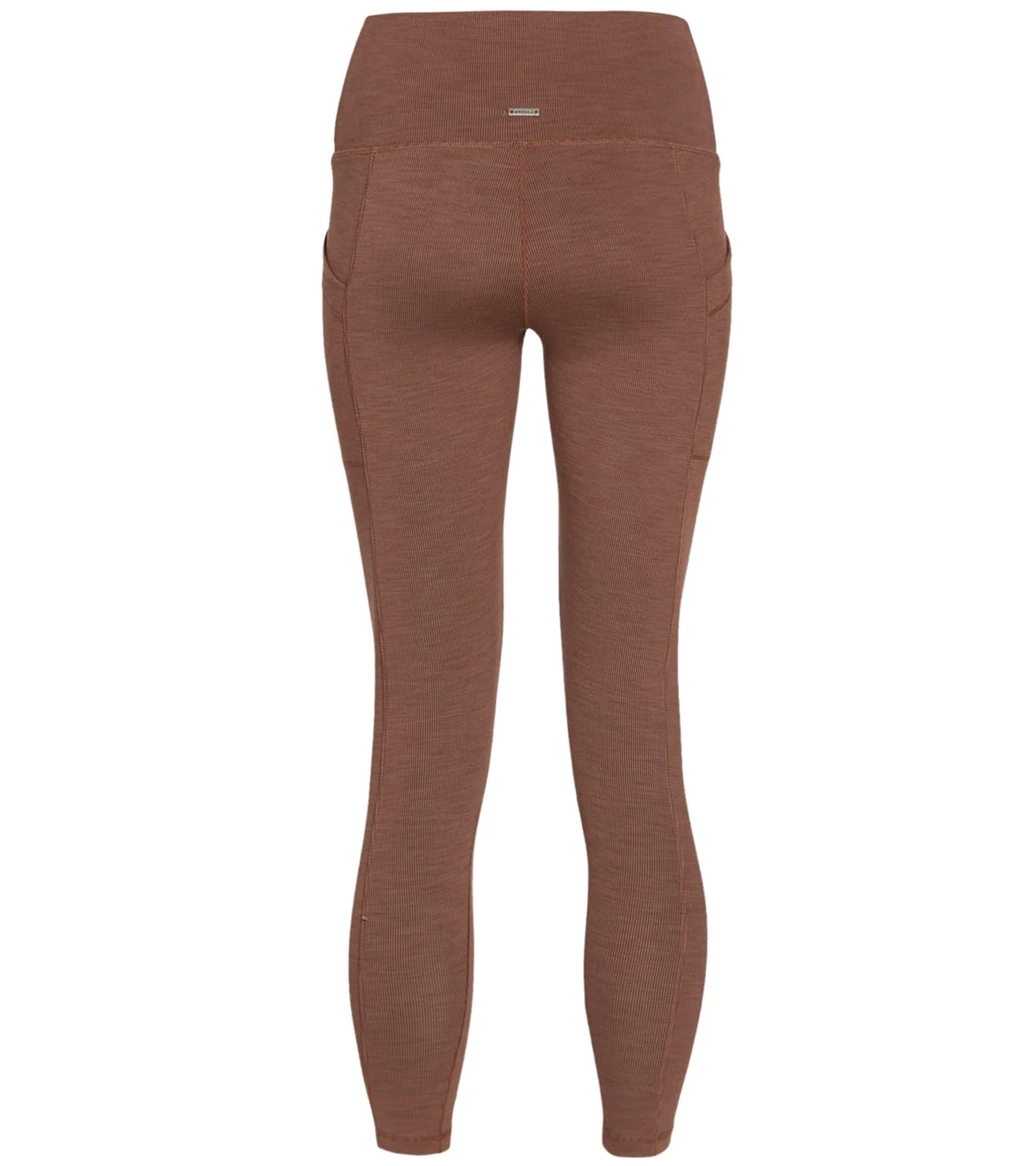 PrAna Becksa 7/8 Yoga Leggings Flannel Heather 4 PrAna Becksa 7/8 Yoga Leggings Flannel Heather - Image 2