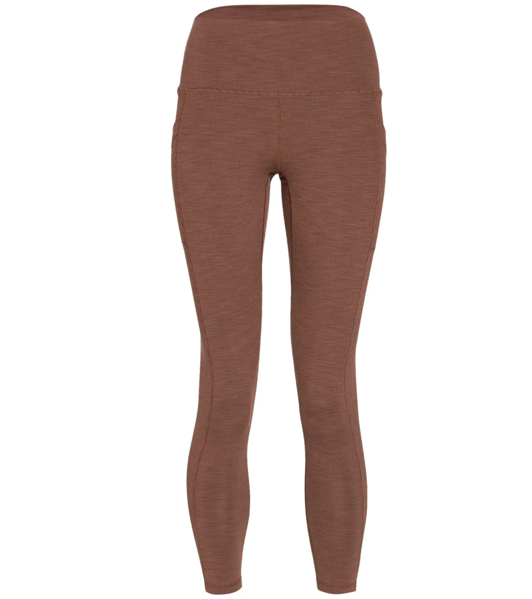 PrAna Becksa 7/8 Yoga Leggings Flannel Heather 5 PrAna Becksa 7/8 Yoga Leggings Flannel Heather - Image 3