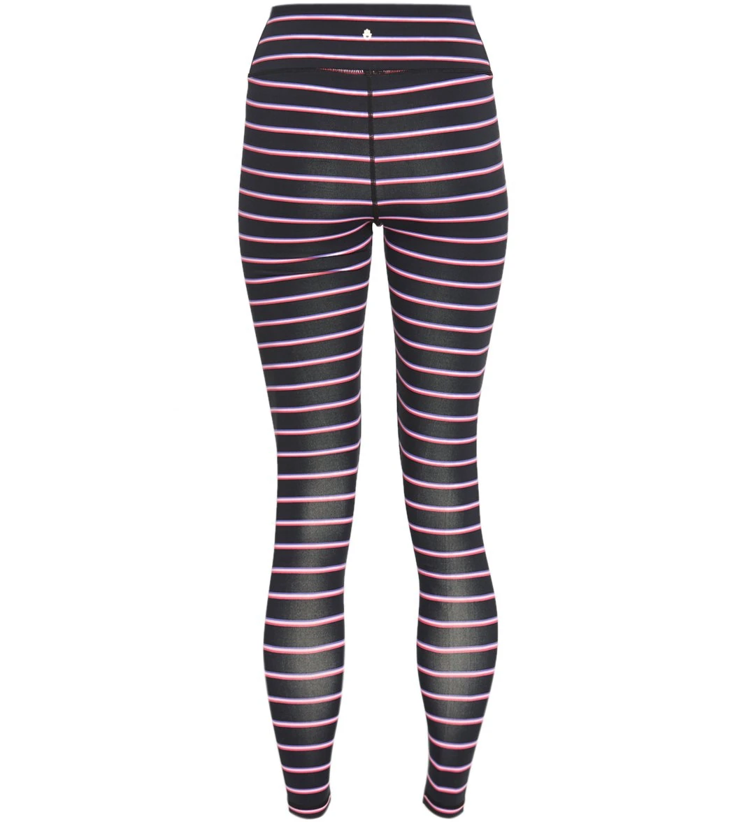 Spiritual Gangster Essential High Waisted Yoga Leggings Watermelon Stripe Print 3 Spiritual Gangster Essential High Waisted Yoga Leggings Watermelon Stripe Print