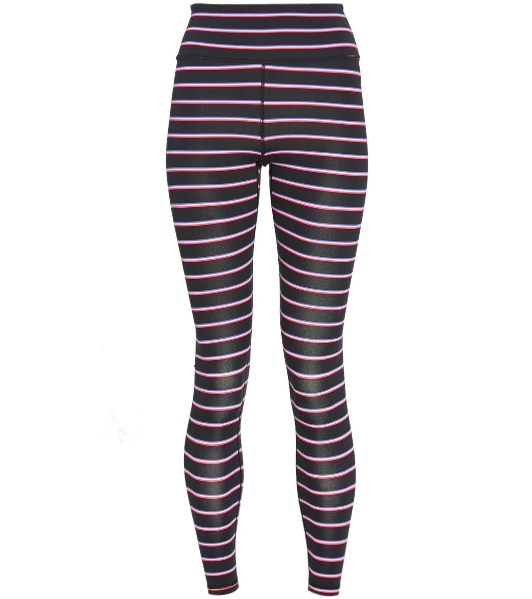 Spiritual Gangster Essential High Waisted Yoga Leggings Watermelon Stripe Print 4 Spiritual Gangster Essential High Waisted Yoga Leggings Watermelon Stripe Print - Image 2