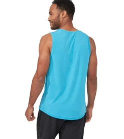 Manduka Men's Pro Tech Slim Fit Tank -Everyday Yoga 4372735754283 dresdenblue 2a