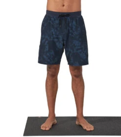 Manduka Men's Performance Classic Rise Shorts Navy Tie Dye 7 Manduka Men's Performance Classic Rise Shorts Navy Tie Dye -Everyday Yoga 4372735983659 navytiedye