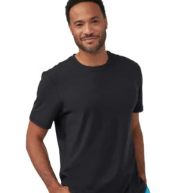 Manduka Men's Performance Crew Neck Short Sleeve Tee Black -Everyday Yoga 4372736147499 black