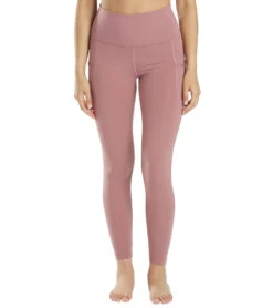 Everyday Yoga High Waisted Go-To Pocket 7/8 Leggings 25" Dusty Rose -Everyday Yoga 4435115671595 dustyrose