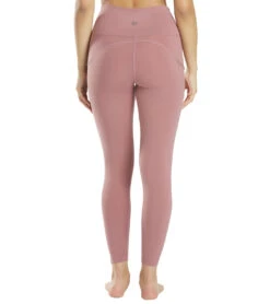 Everyday Yoga High Waisted Go-To Pocket 7/8 Leggings 25" Dusty Rose -Everyday Yoga 4435115671595 dustyrose 3a